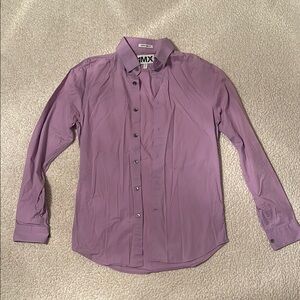 Men's Lavender color button up Shirt